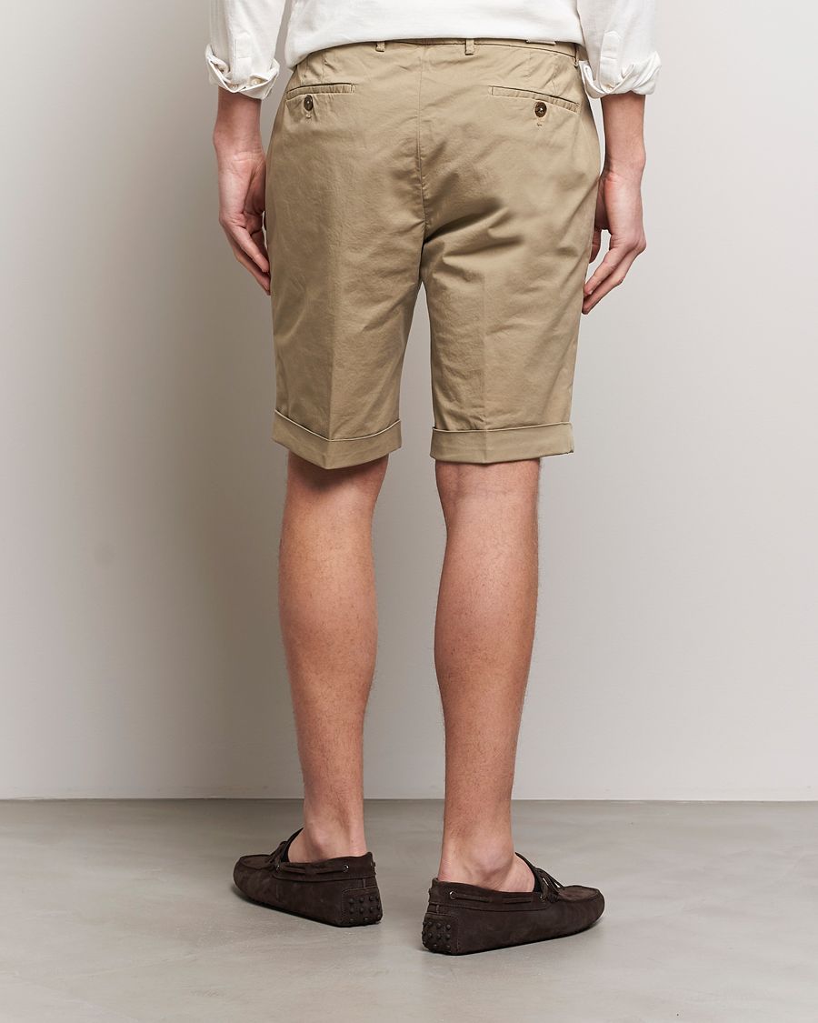 Herr | Shorts | Briglia 1949 | Pleated Cotton Shorts Taupe