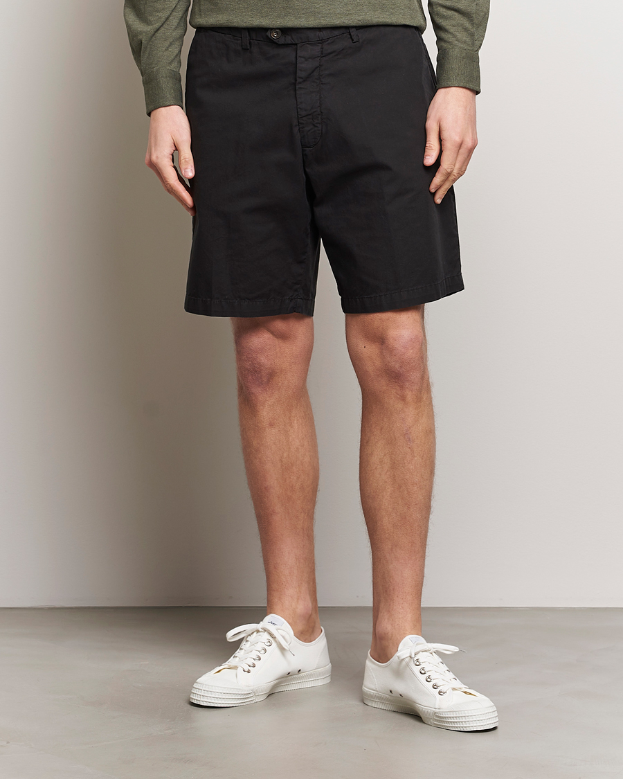 Herr | Shorts | Briglia 1949 | Easy Fit Cotton Shorts Black