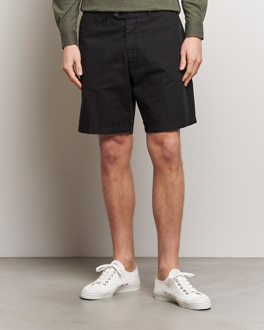Herr | Shorts | Briglia 1949 | Easy Fit Cotton Shorts Black