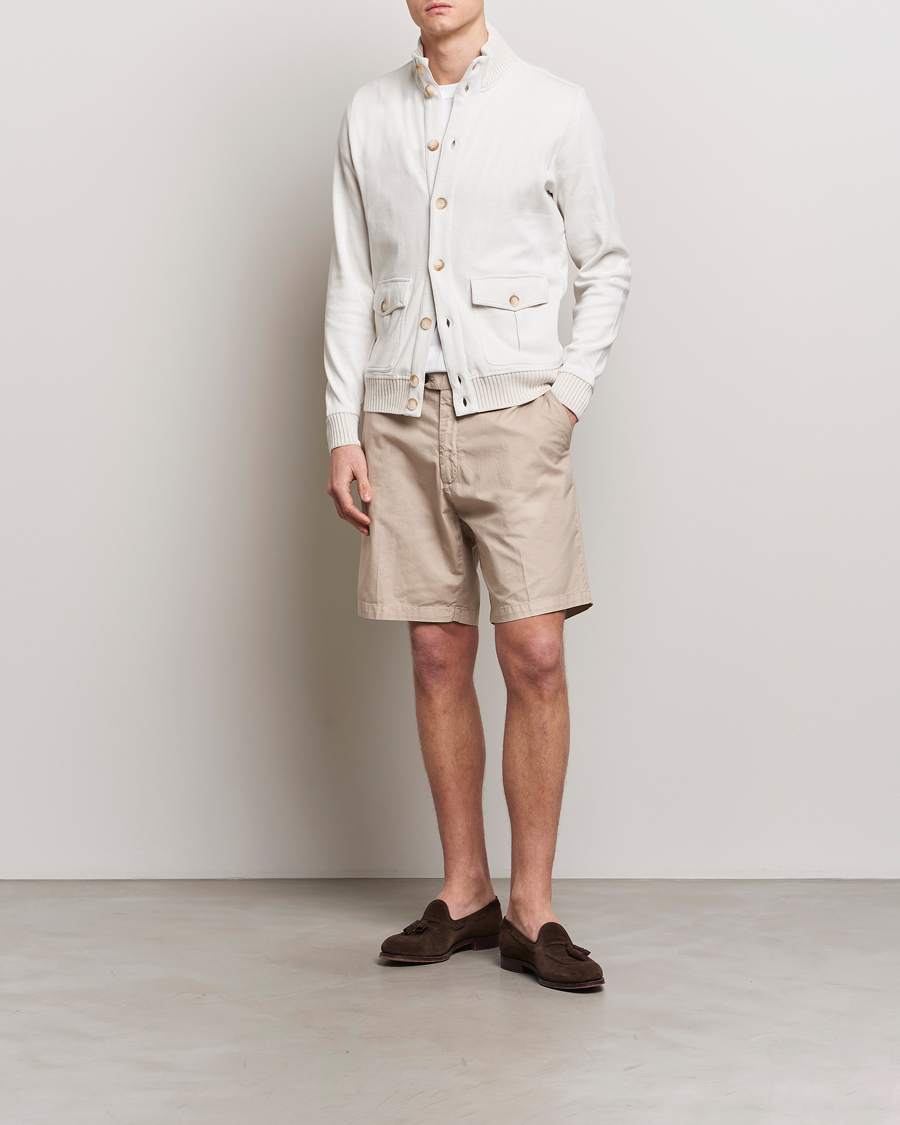 Herr | Shorts | Briglia 1949 | Easy Fit Cotton Shorts Beige