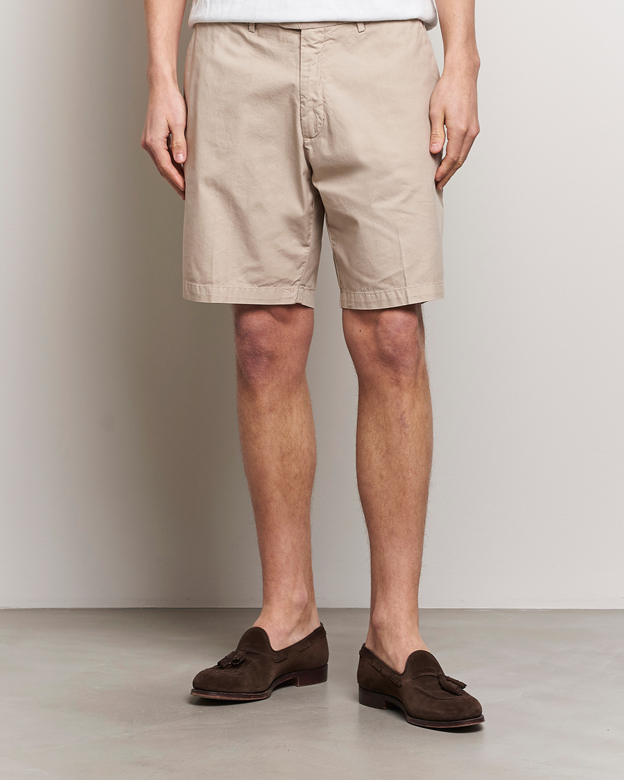 Herr | Kläder | Briglia 1949 | Easy Fit Cotton Shorts Beige