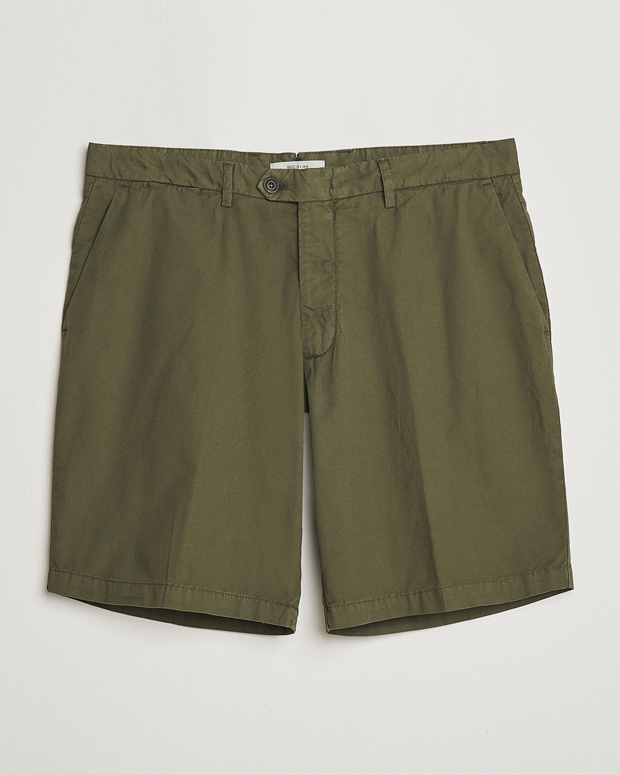 Herr | Shorts | Briglia 1949 | Easy Fit Cotton Shorts Olive