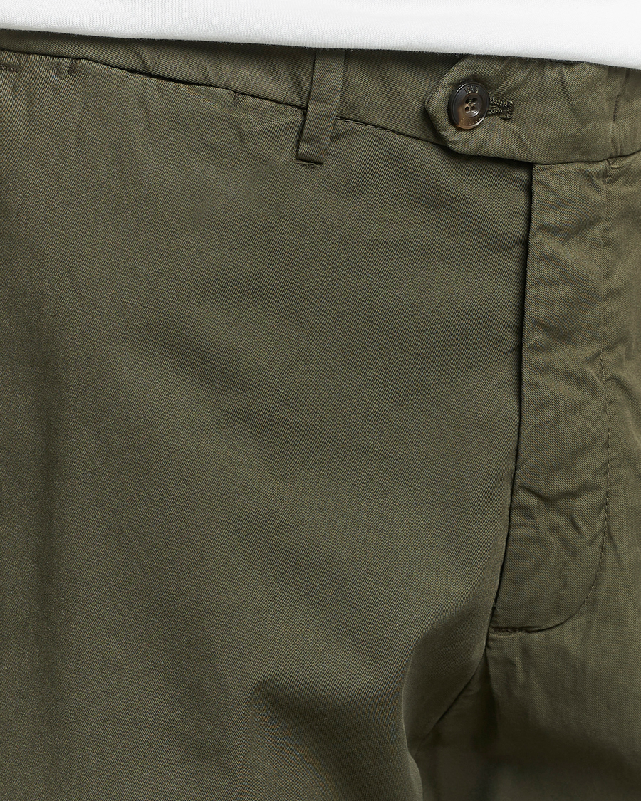 Herr | Shorts | Briglia 1949 | Easy Fit Cotton Shorts Olive
