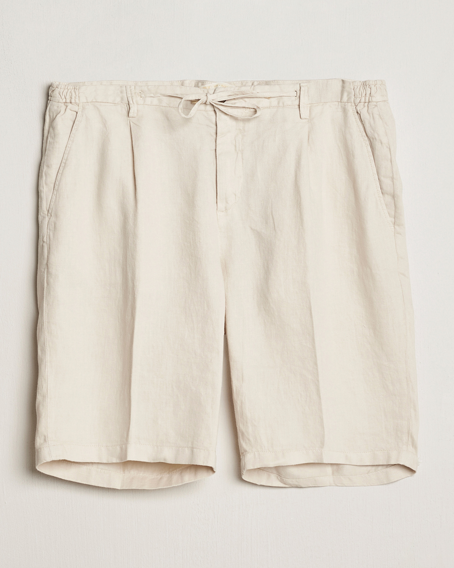 Herr | Shorts | Briglia 1949 | Easy Fit Linen Shorts Off White