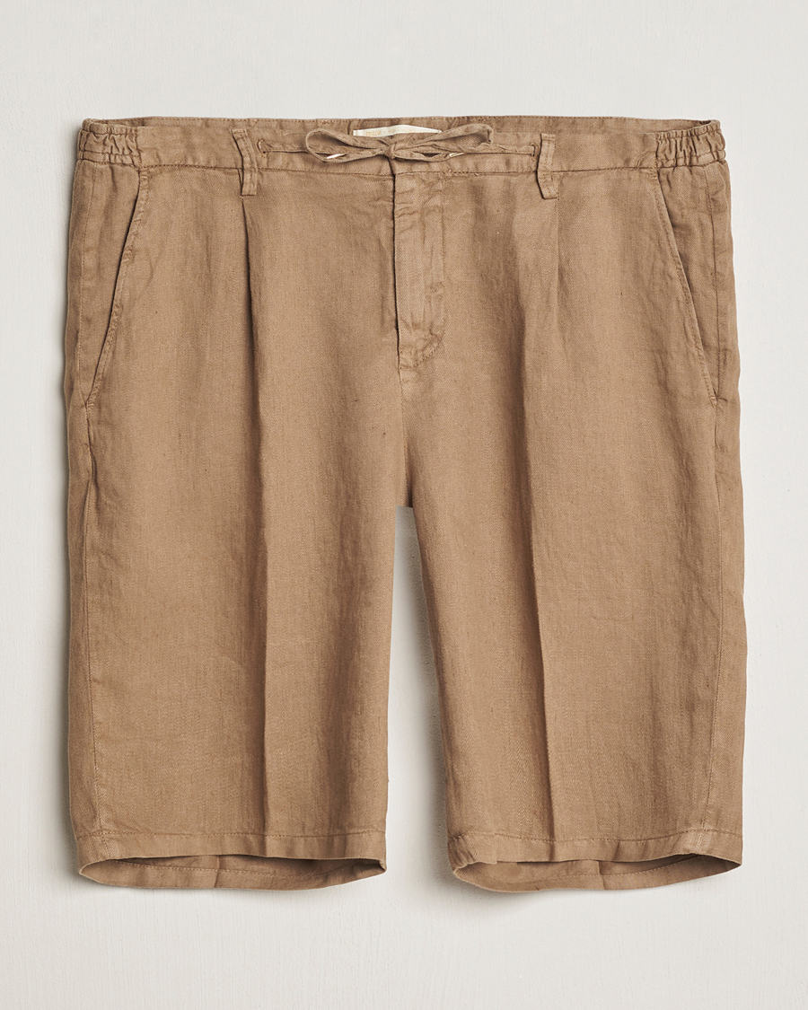 Herr | Shorts | Briglia 1949 | Easy Fit Linen Shorts Beige