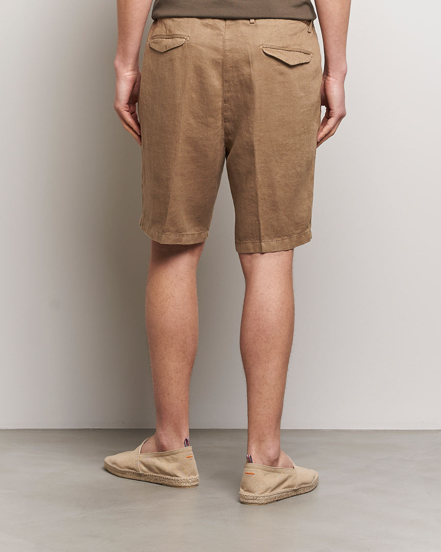 Herr | Shorts | Briglia 1949 | Easy Fit Linen Shorts Beige