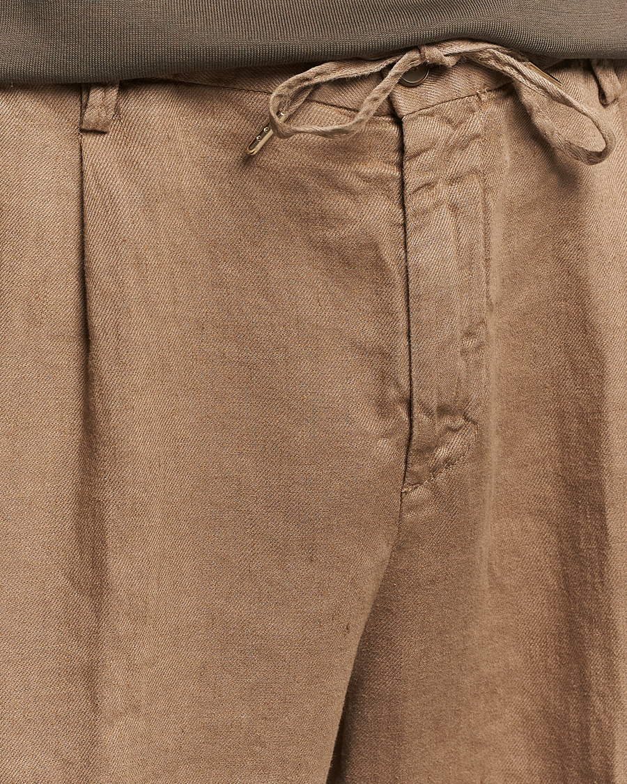 Herr | Shorts | Briglia 1949 | Easy Fit Linen Shorts Beige
