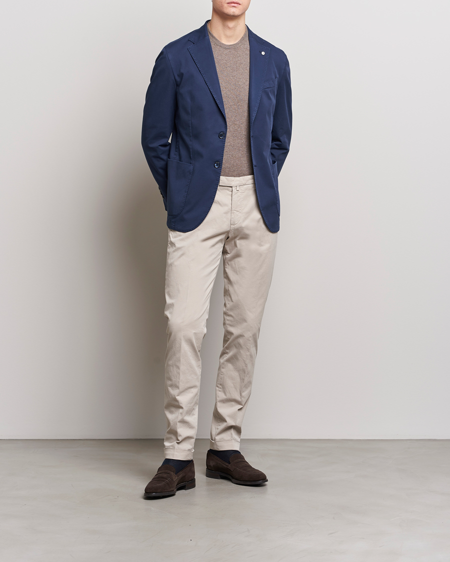 Herr | Kavajer | L.B.M. 1911 | Jack Regular Fit Cotton Stretch Blazer Navy