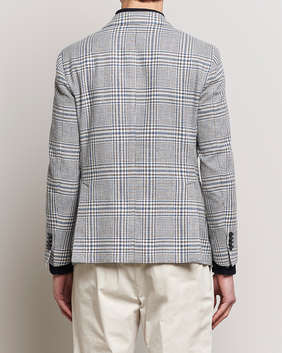 Herr | Kavajer | L.B.M. 1911 | Checked Cotton Blazer Navy/Brown