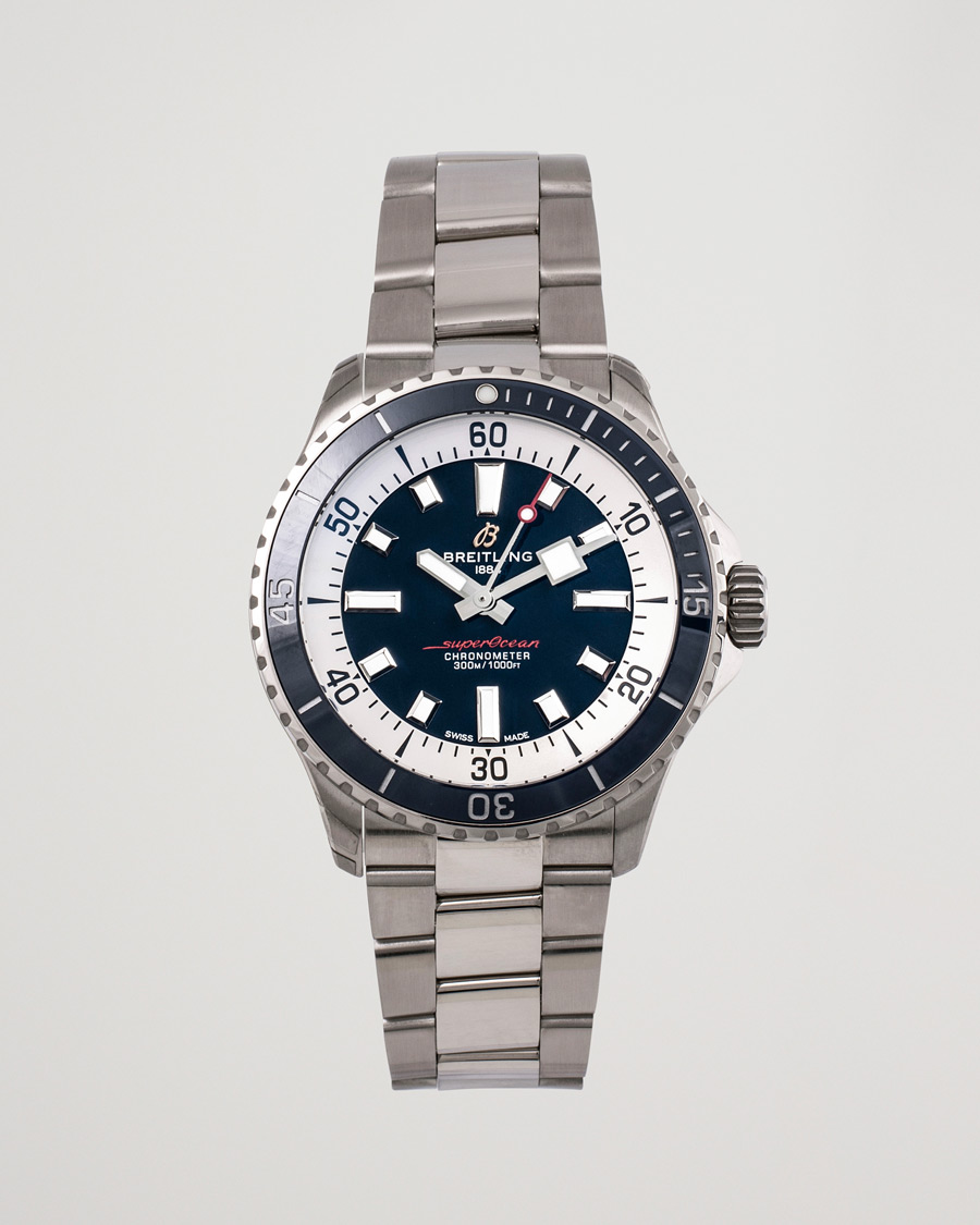 Herr | Breitling Pre-Owned Superocean 42 A17375 Silver | Breitling Pre-Owned | Superocean 42 A17375 Silver