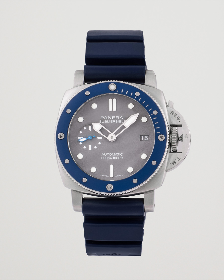 Herr | Panerai Pre-Owned Luminor Submersible PAM 00959 Silver | Panerai Pre-Owned | Luminor Submersible PAM 00959 Silver