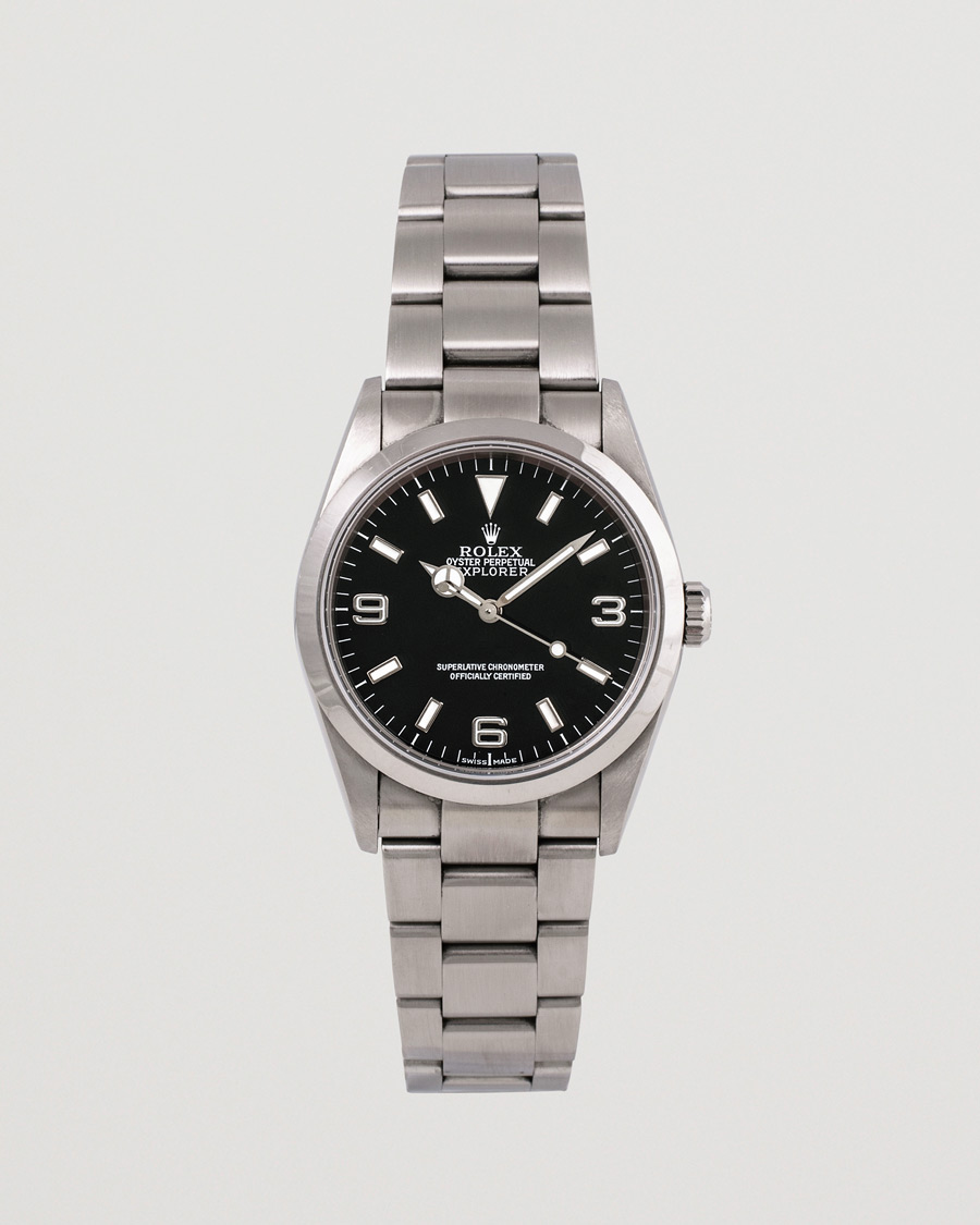 Herr | Rolex Pre-Owned Explorer 114270 Steel Black Silver | Rolex Pre-Owned | Explorer 114270 Steel Black Silver