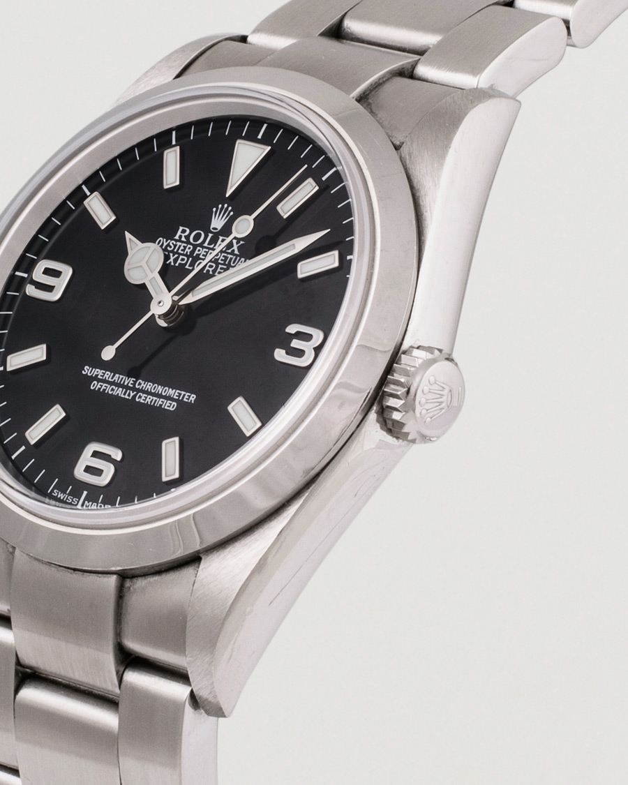 Herr | Rolex Pre-Owned Explorer 114270 Steel Black Silver | Rolex Pre-Owned | Explorer 114270 Steel Black Silver