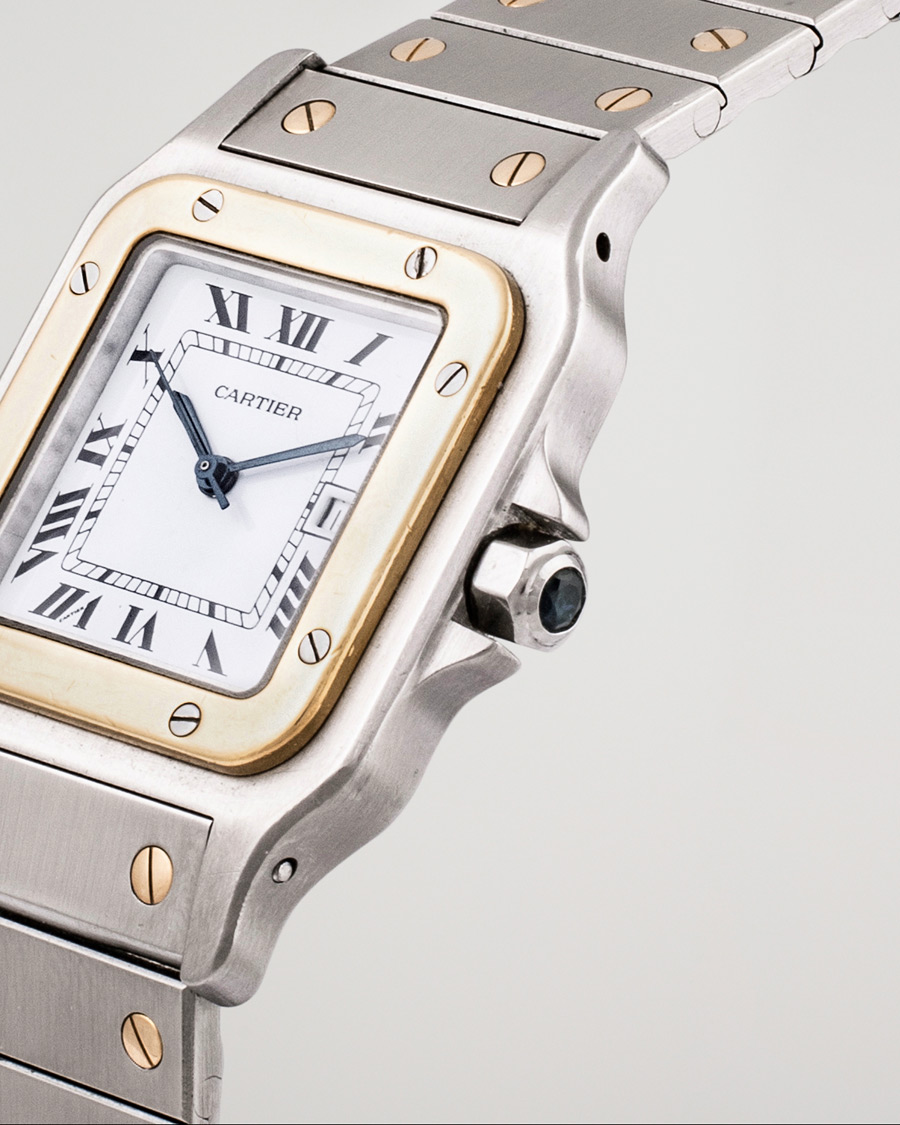 Herr | Cartier Pre-Owned Santos Galbée 2961 Silver | Cartier Pre-Owned | Santos Galbée 2961 Silver