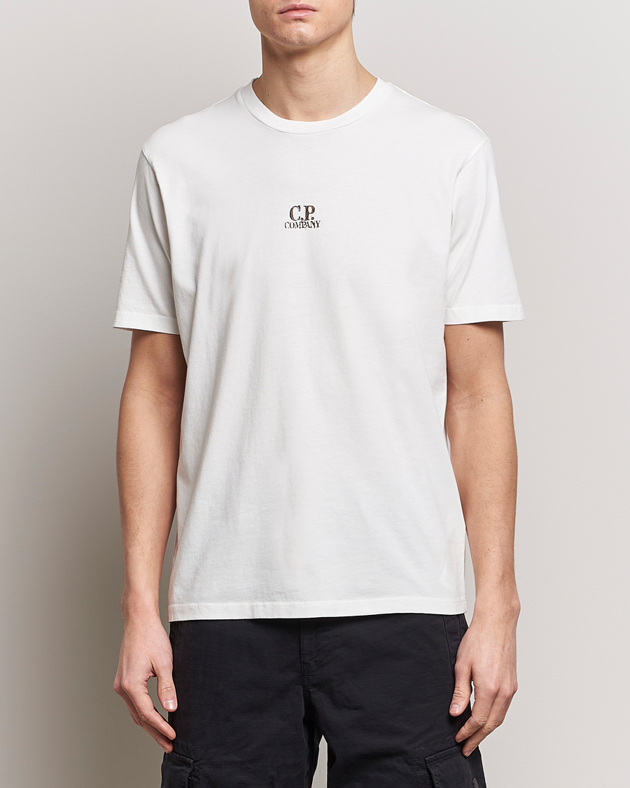 Herr | T-Shirts | C.P. Company | Short Sleeve Hand Printed T-Shirt White