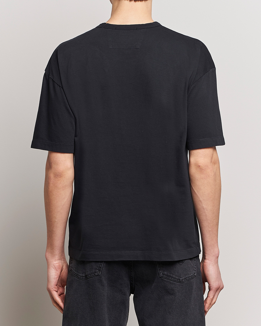 Herr | T-Shirts | C.P. Company | Brushed Cotton Embroidery Logo T-Shirt Black
