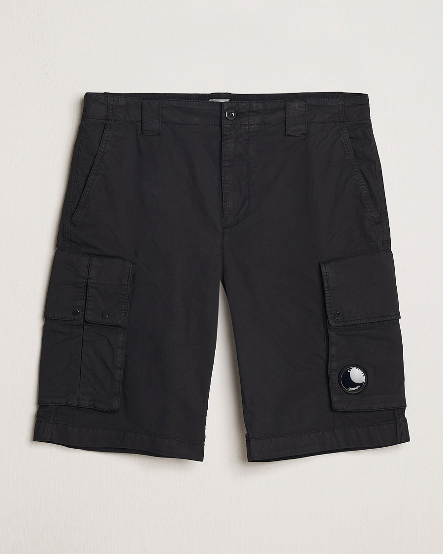 Herr | Shorts | C.P. Company | Twill Stretch Cargo Shorts Black
