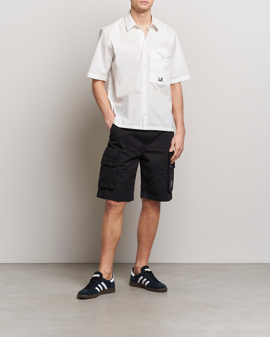 Herr |  | C.P. Company | Twill Stretch Cargo Shorts Black