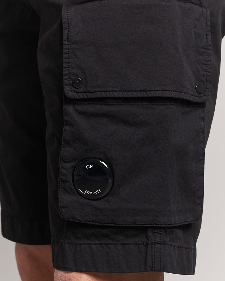 Herr | Shorts | C.P. Company | Twill Stretch Cargo Shorts Black