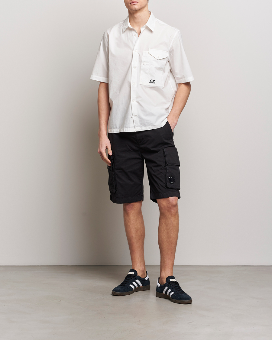 Herr | Skjortor | C.P. Company | Short Sleeve Popline Shirt White