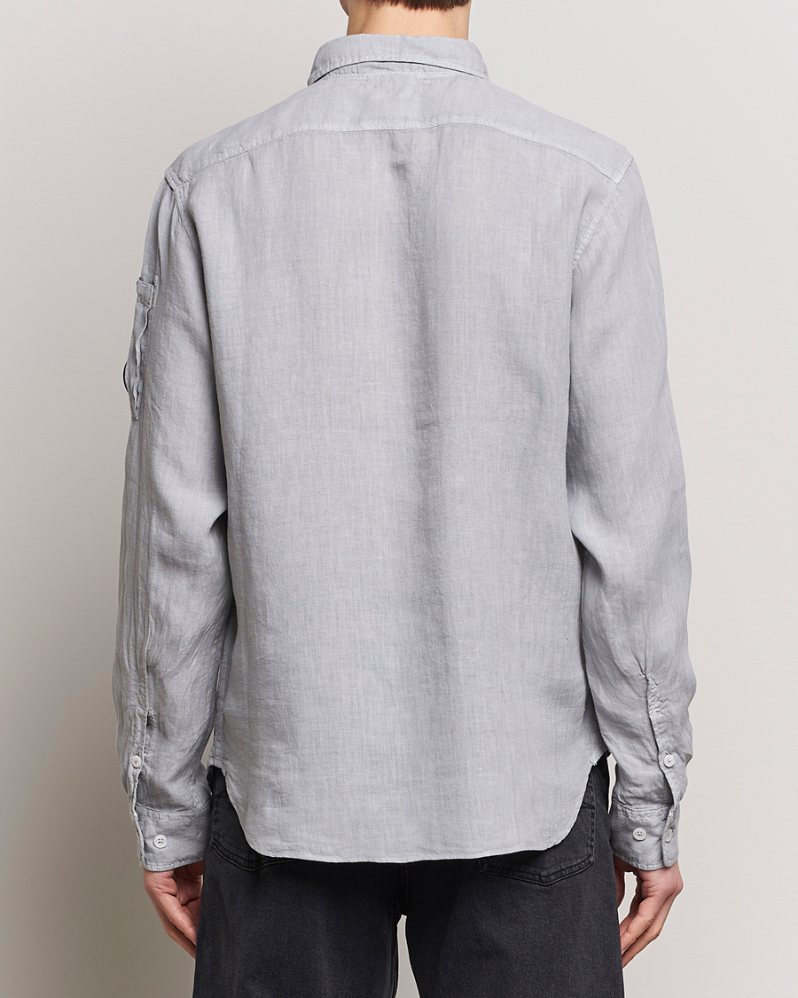 Herr | Skjortor | C.P. Company | Long Sleeve Linen Shirt Grey