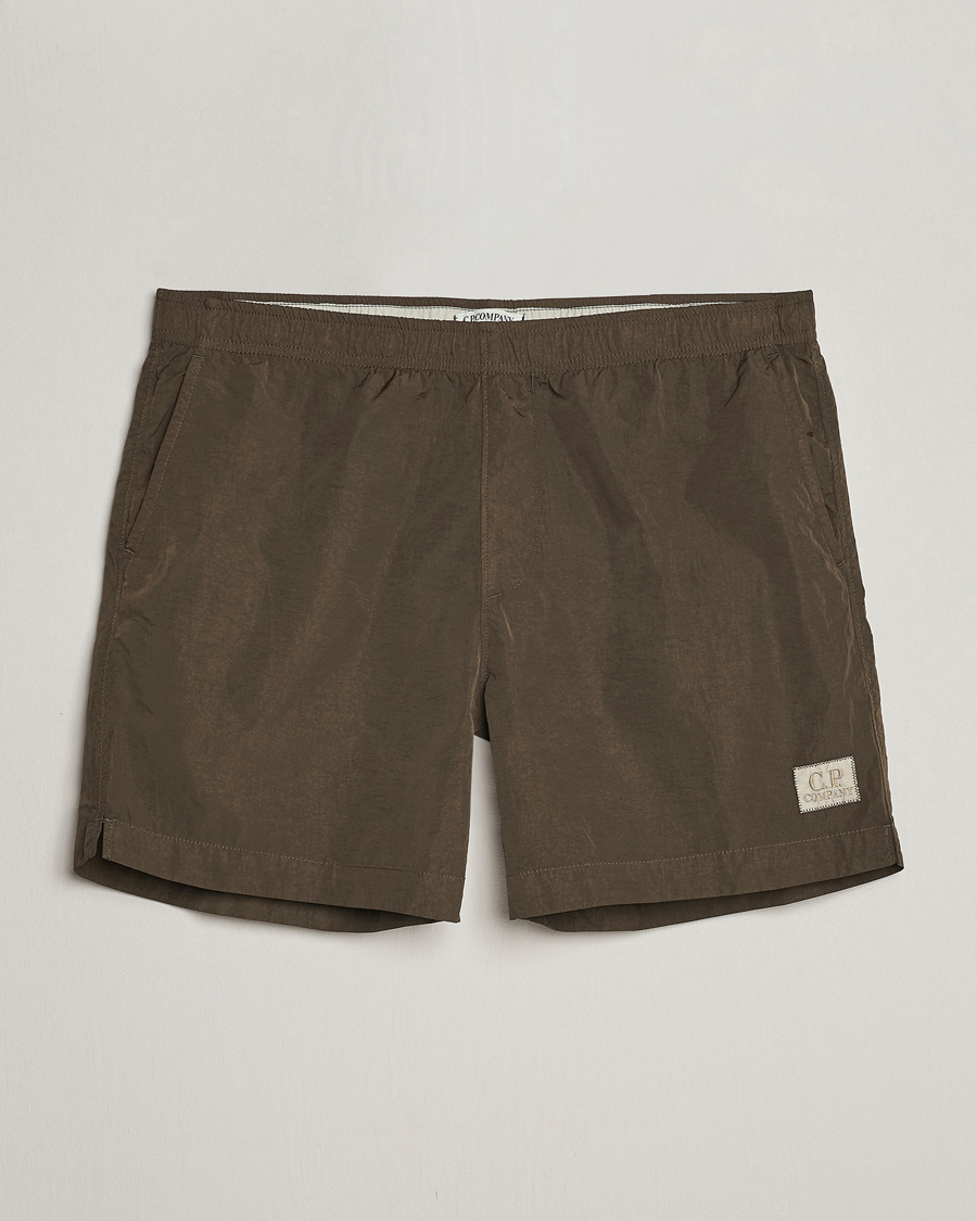 Herr | Badbyxor | C.P. Company | Eco Chrome-R Swimshorts Dark Olive