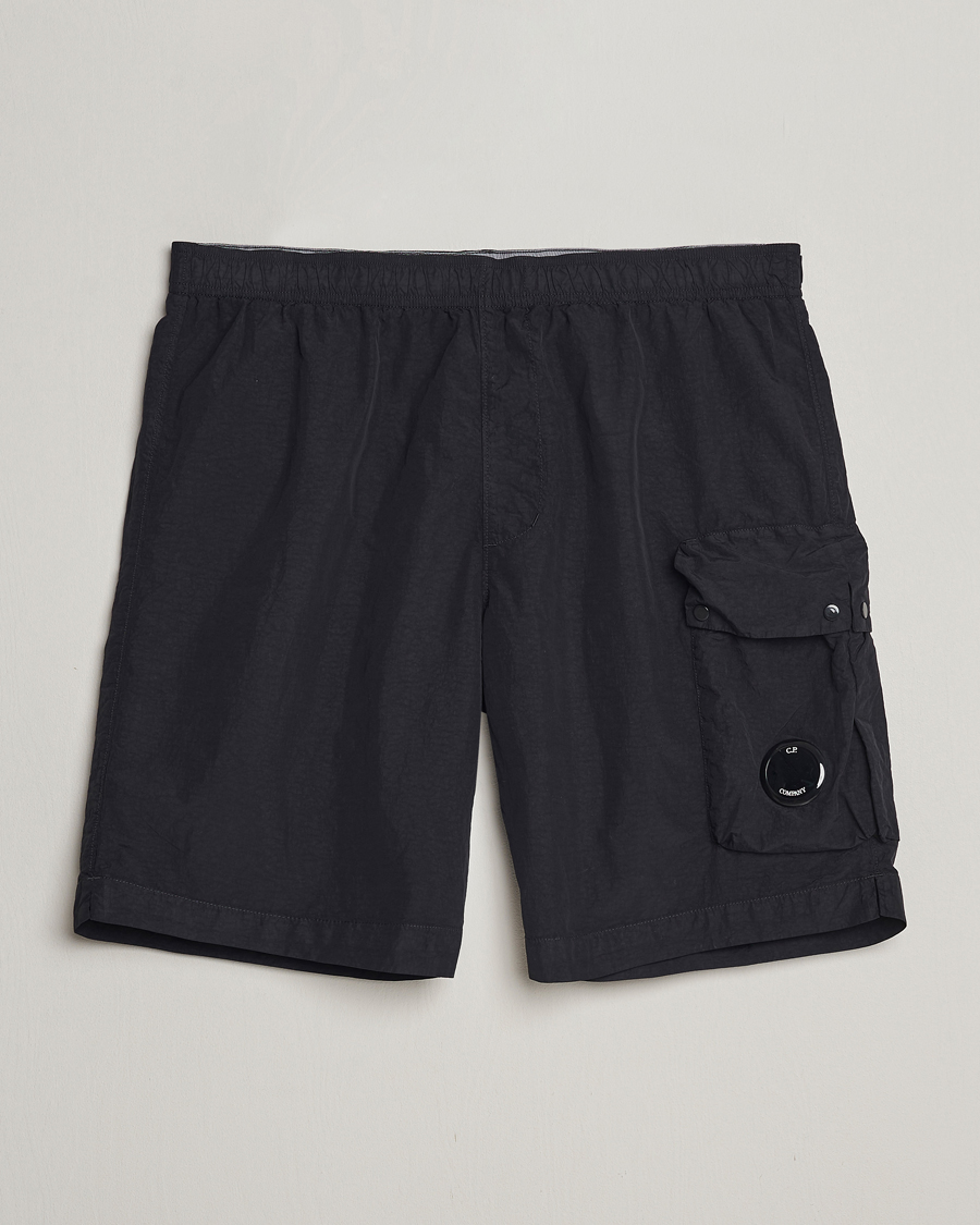 Herr | Badbyxor | C.P. Company | Flatt Nylon Cargo Swimshorts Black
