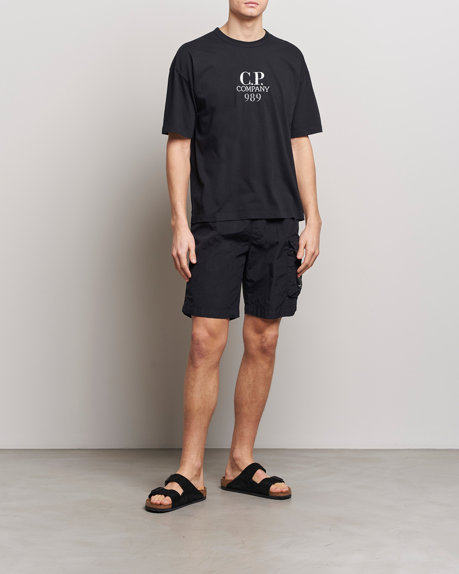 Herr | Badbyxor | C.P. Company | Flatt Nylon Cargo Swimshorts Black