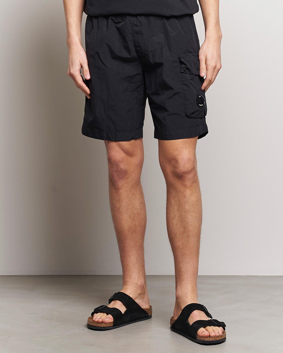 Herr | Badbyxor | C.P. Company | Flatt Nylon Cargo Swimshorts Black