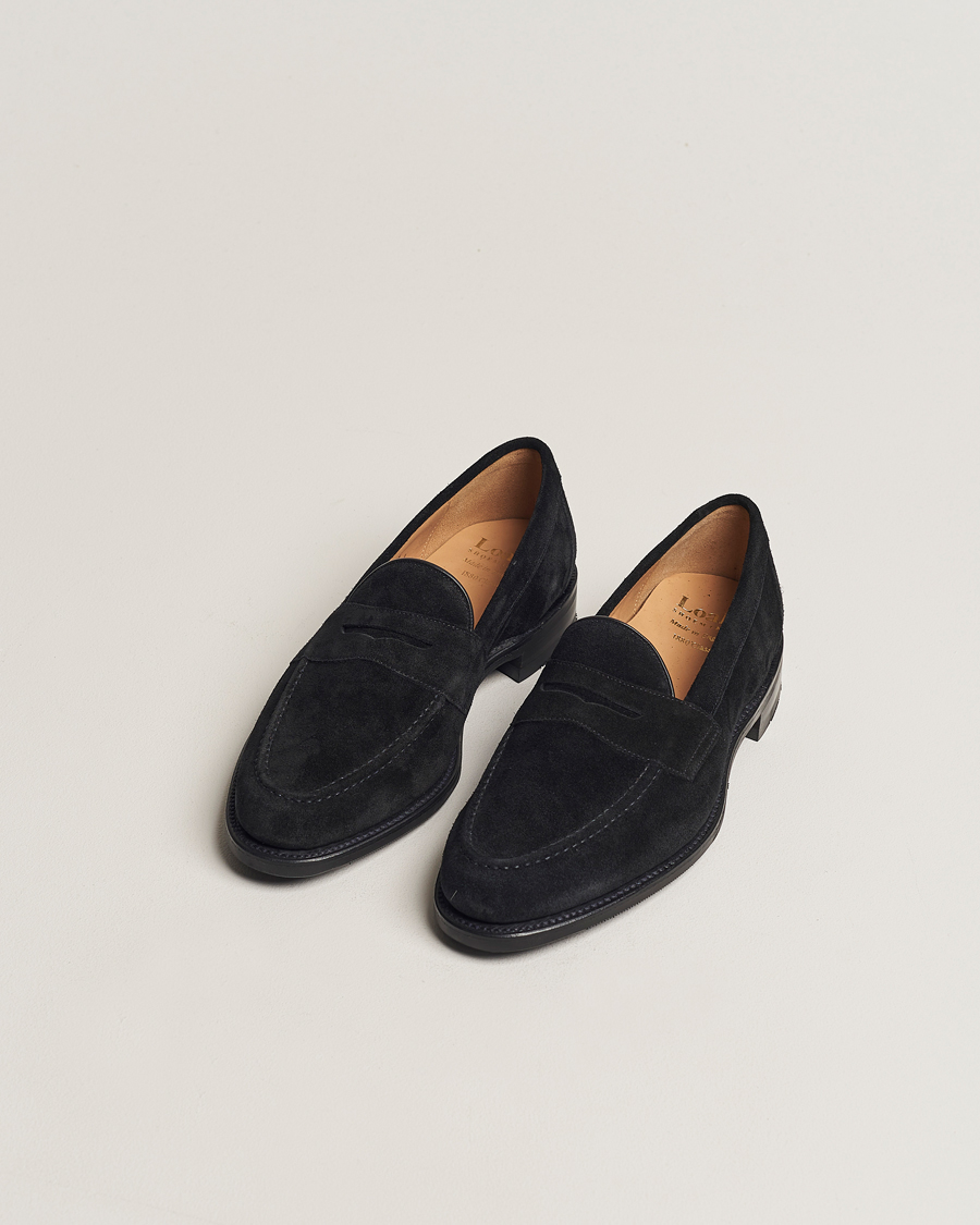 Herr | Mockaskor | Loake 1880 | Grant Shadow Sole Black Suede