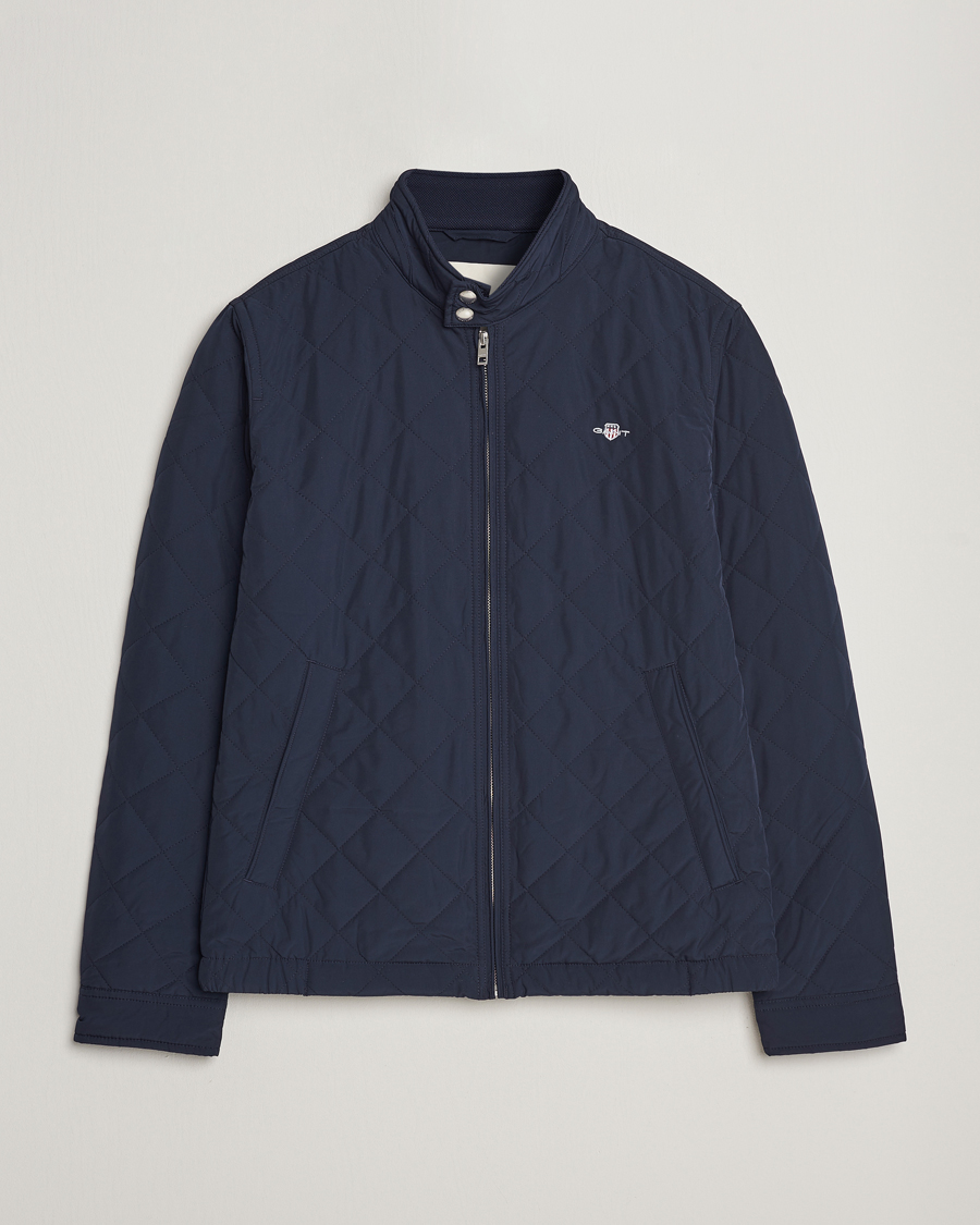 Herr | Jackor | GANT | The Quilted Windcheater Evening Blue