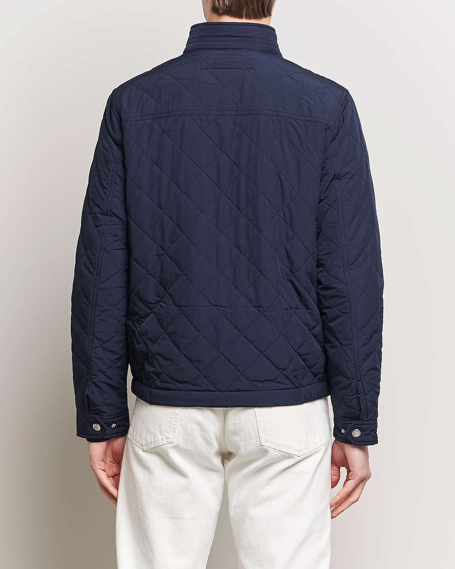 Herr | Jackor | GANT | The Quilted Windcheater Evening Blue