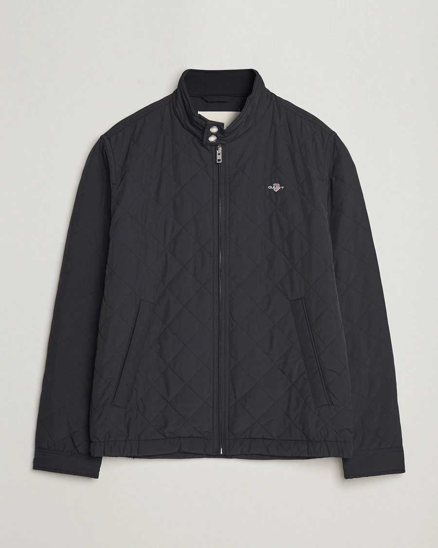 Herr | Jackor | Gant | The Quilted Windcheater Black