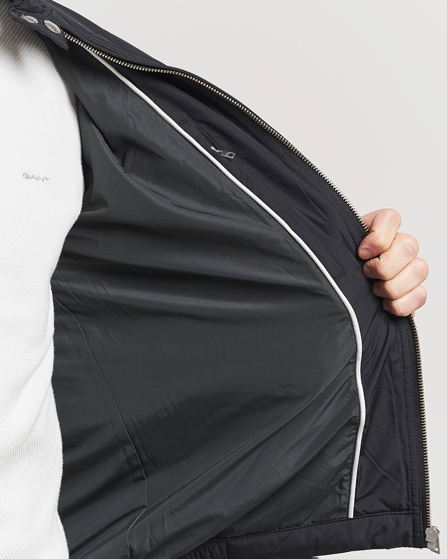 Herr | Jackor | Gant | The Quilted Windcheater Black