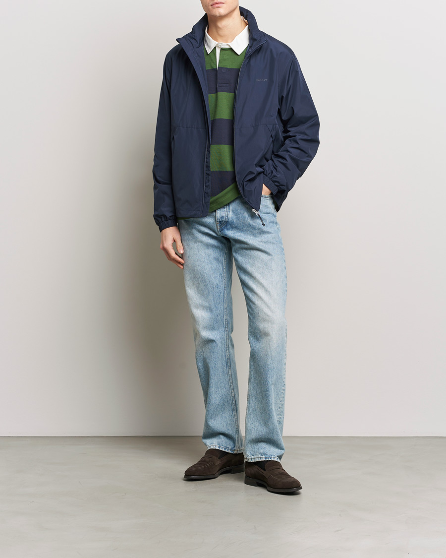 Herr | Jackor | GANT | Light Nylon Windcheater Evening Blue