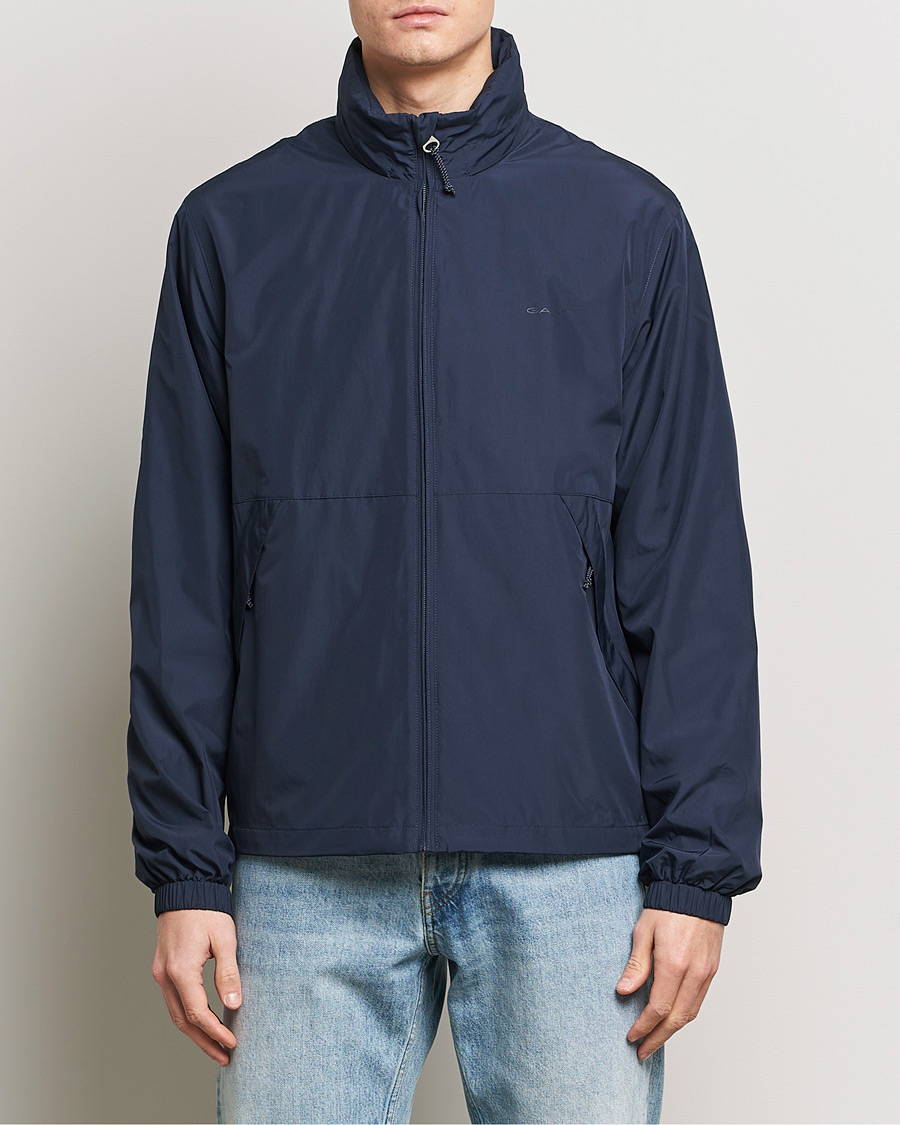 Herr | GANT | GANT | Light Nylon Windcheater Evening Blue