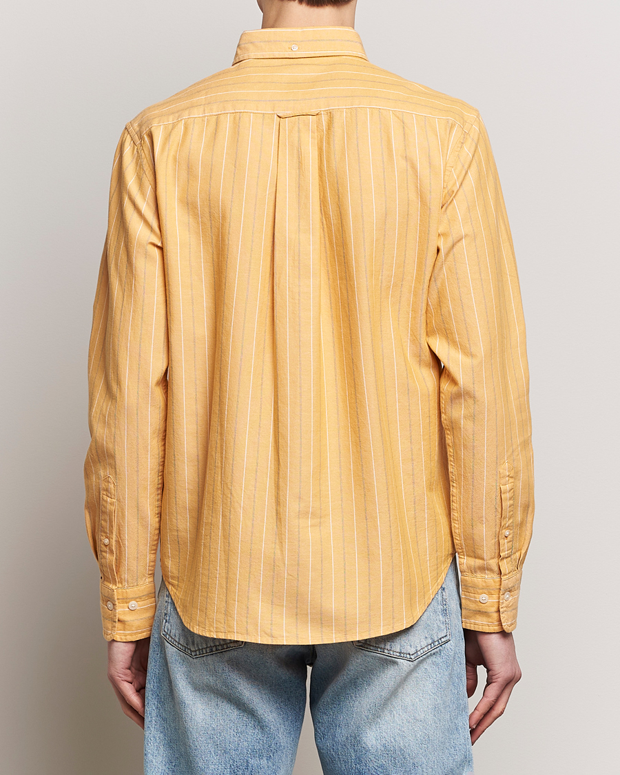 Herr | Skjortor | GANT | Regular Fit Archive Striped Oxford Shirt Medal Yellow
