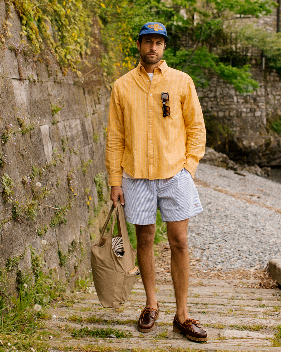 Herr | Skjortor | GANT | Regular Fit Archive Striped Oxford Shirt Medal Yellow