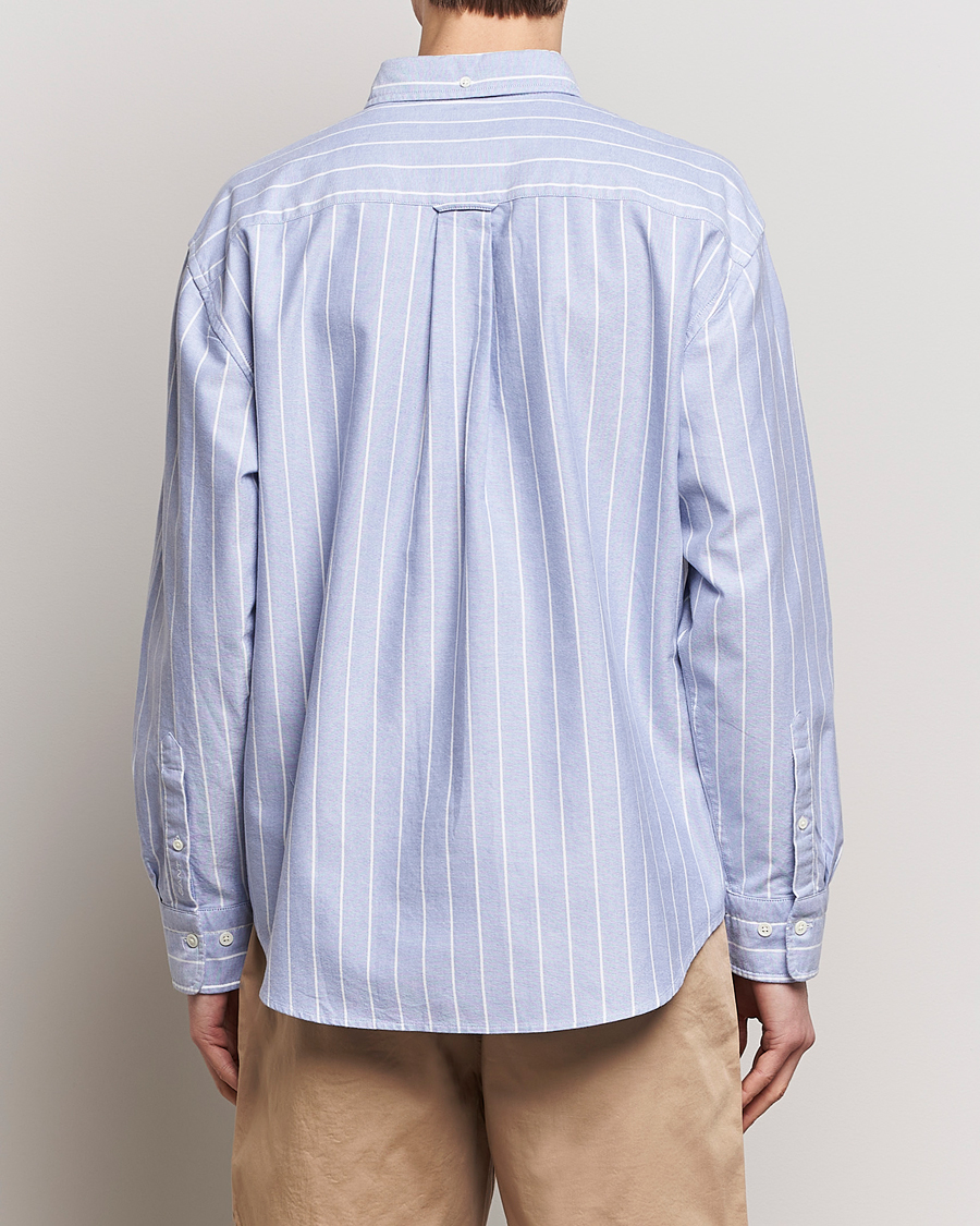 Herr | Skjortor | GANT | Relaxed Fit Heritage Striped Oxford Shirt Blue/White