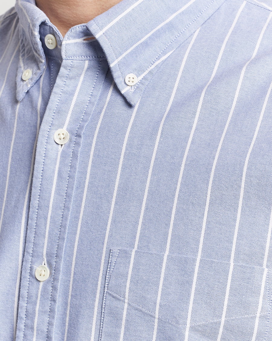 Herr | Skjortor | GANT | Relaxed Fit Heritage Striped Oxford Shirt Blue/White