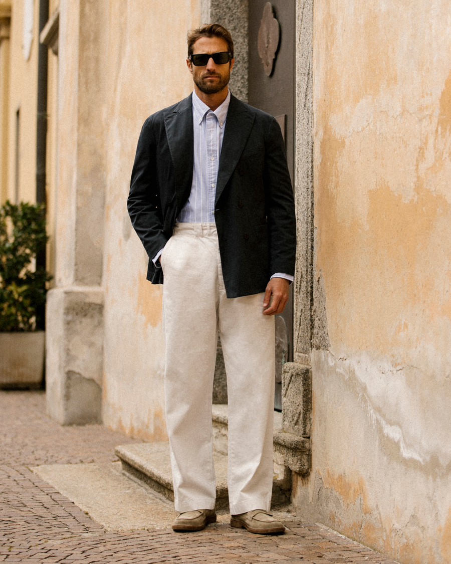 Herr | Skjortor | GANT | Relaxed Fit Heritage Striped Oxford Shirt Blue/White