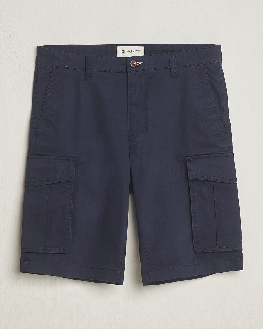 Herr | Shorts | Gant | Relaxed Twill Cargo Shorts Marine