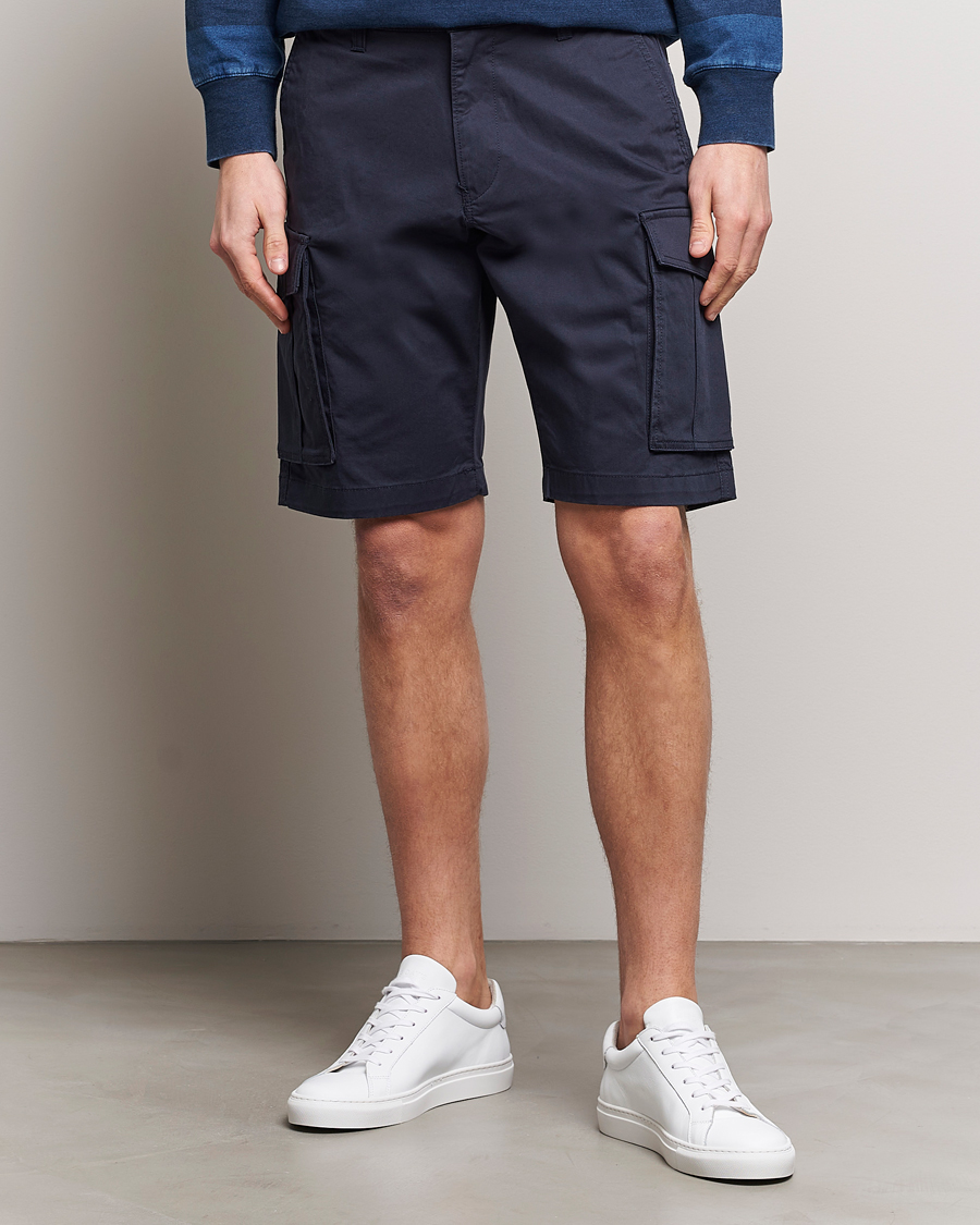 Herr | GANT | GANT | Relaxed Twill Cargo Shorts Marine