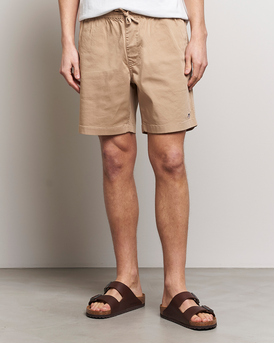 Herr | Avdelningar | GANT | Drawstring Logo Shorts Dark Khaki