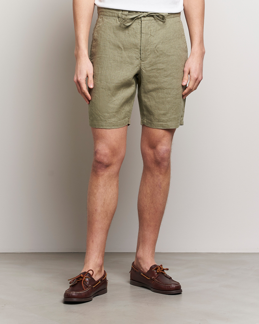 Herr | Linneshorts | GANT | Relaxed Linen Drawstring Shorts Dried Clay