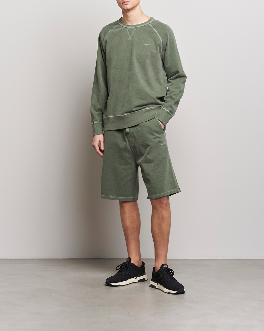 Herr | Shorts | GANT | Sunbleached Sweatshorts Pine Green