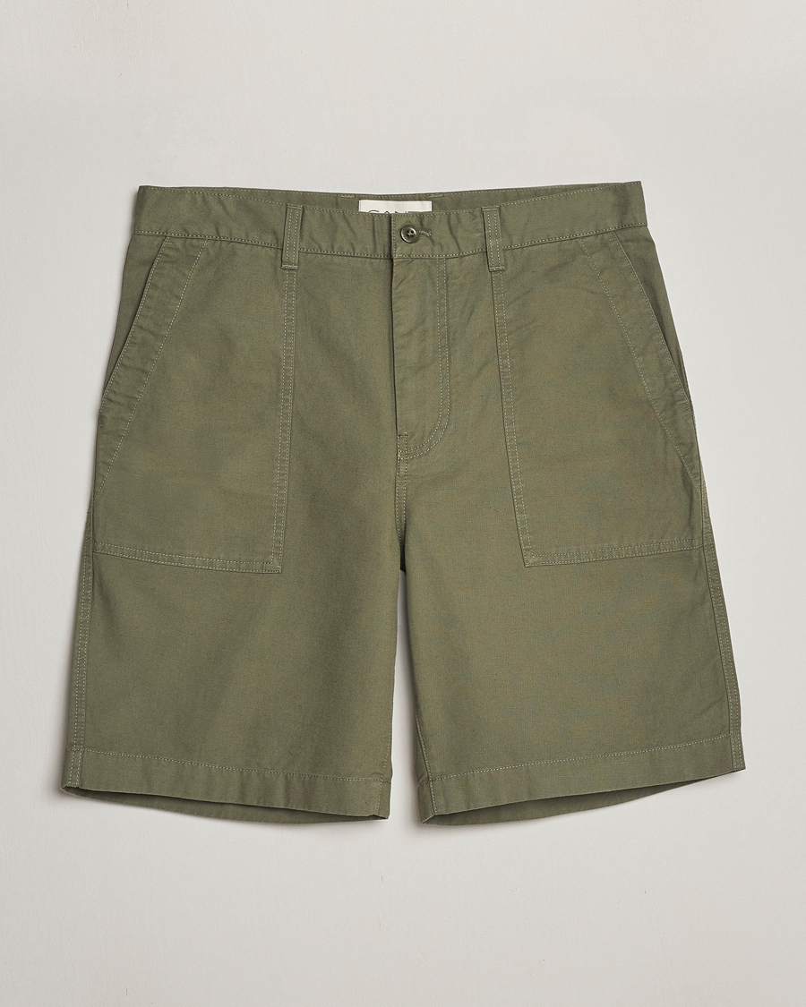 Herr | Shorts | GANT | Cotton/Linen Shorts Four Leaf Clover