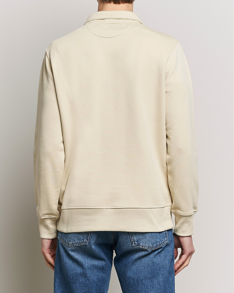 Herr | Tröjor | GANT | Original Shield Half Zip Sweater Silky Beige