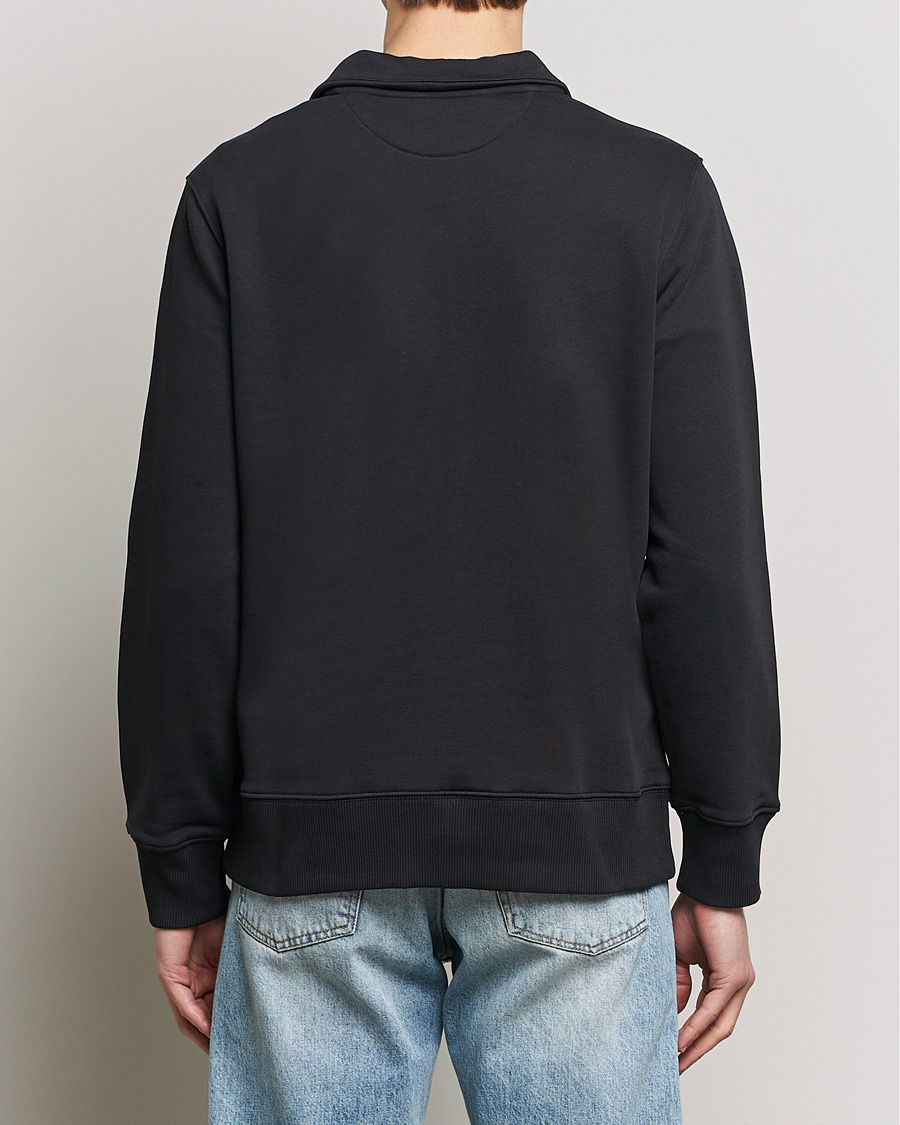 Herr | Tröjor | GANT | Original Shield Half Zip Sweater Black