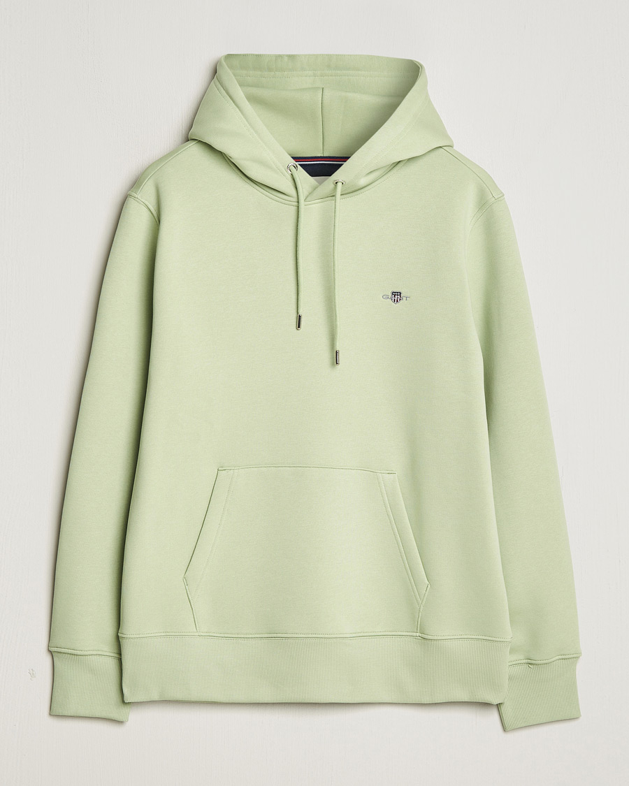 Herr | Tröjor | GANT | Original Shield Logo Hoodie Milky Matcha